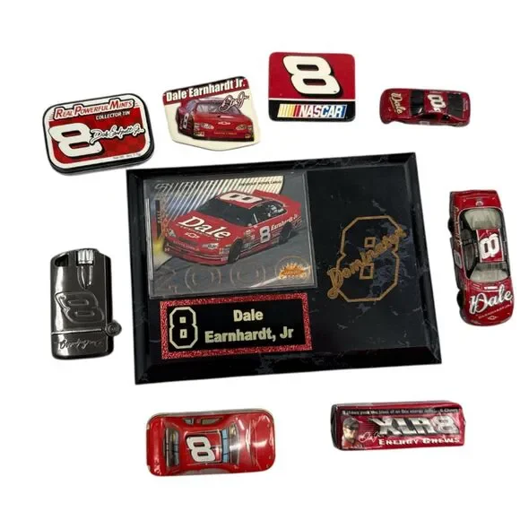 Dale Earnhardt Jr Lot Collectables 1st Daytona 500 win Trophy zippo Budweiser - Picture 12 of 13